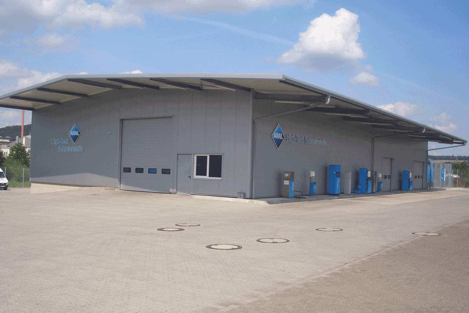 Bild 1 Bau Schmierstoffhalle